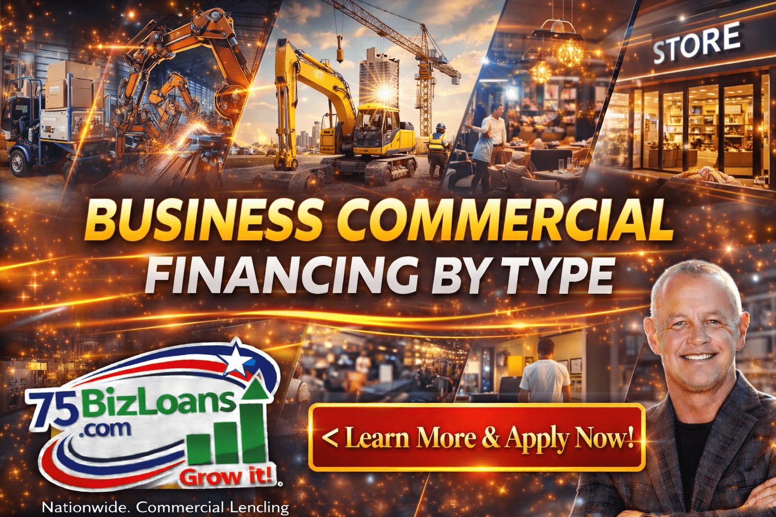 Business Commercial Financing types including SBA loans equipment financing business line of credit and purchase order financing