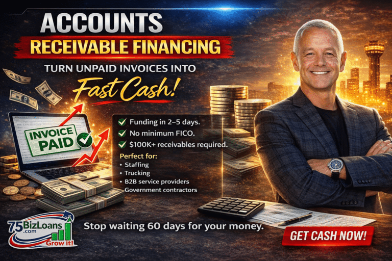 Accounts Receivable Financing helping small businesses turn unpaid invoices into fast working capital