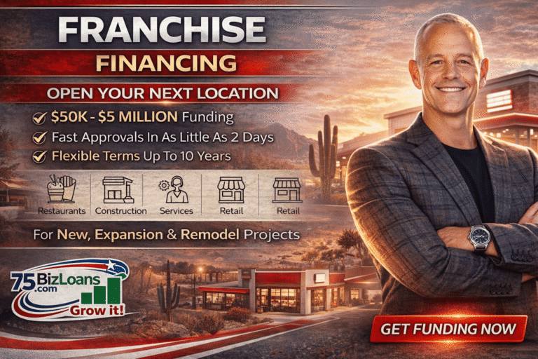 Franchise Financing: Launch. Expand. Remodel. Scale Faster. 4 Franchise Financing for new franchise locations, expansions and remodel funding up to $5 million