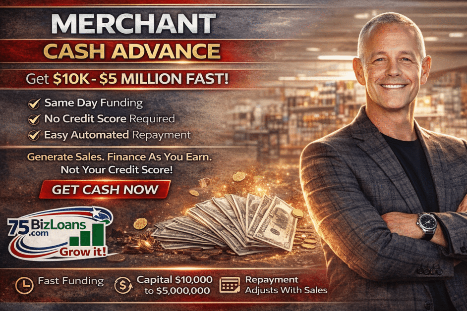 Merchant Cash Advance same day funding from $10K to $5M with revenue-based repayment