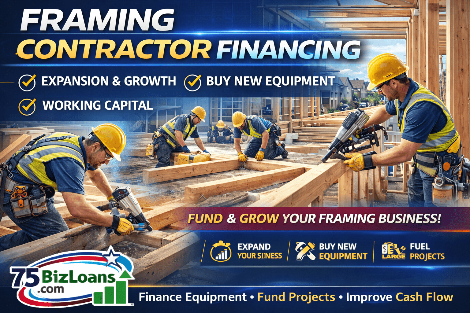 Framing Contractor Financing for crews equipment payroll and construction business growth