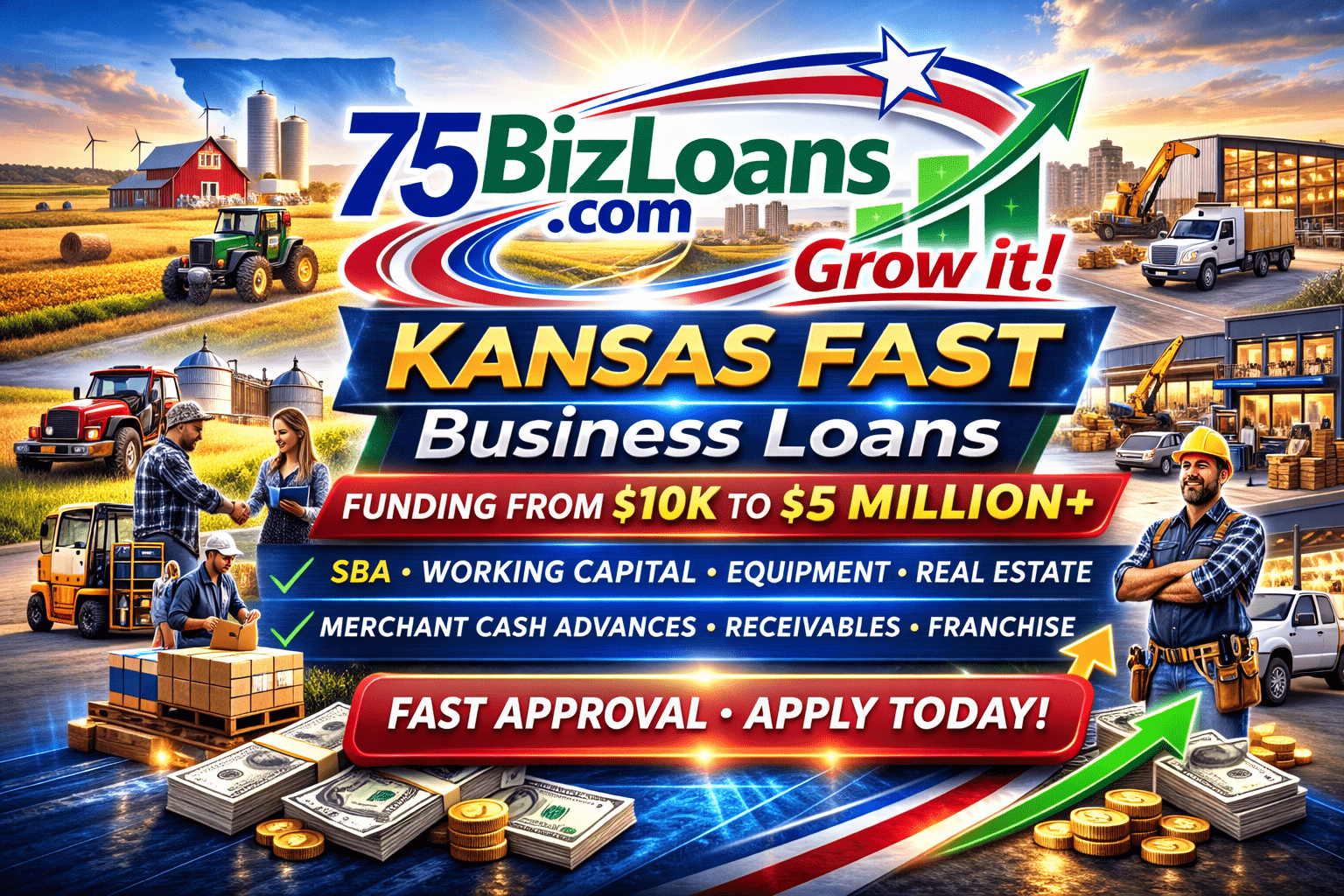 Kansas Business Loans commercial financing for Kansas businesses