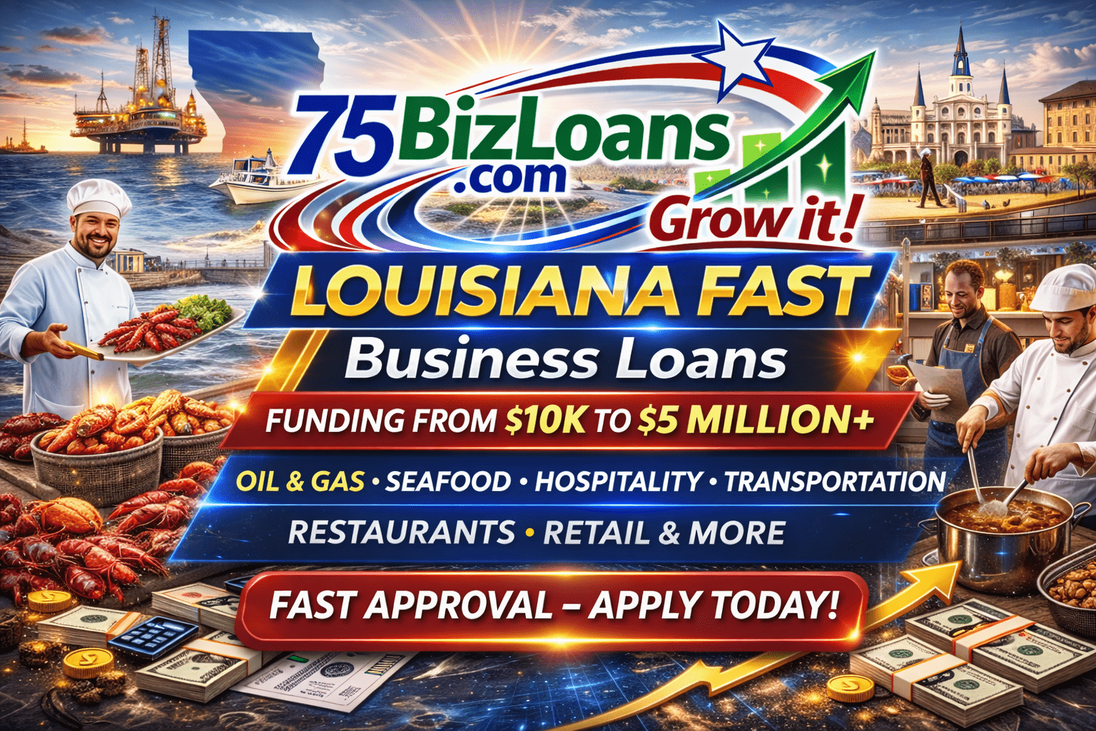 Louisiana Business Loans commercial financing for Louisiana businesses