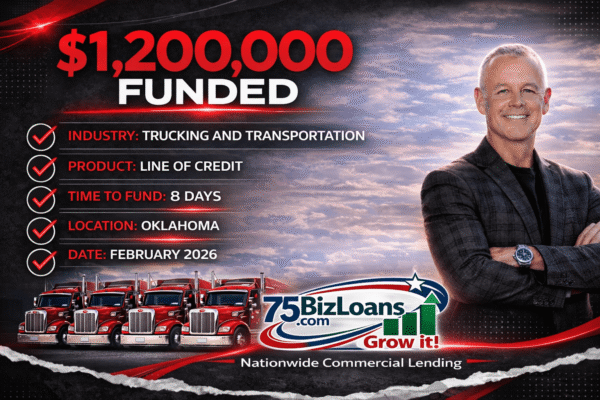$1.2M trucking line of credit Oklahoma funded in 8 days for trucking company fuel payroll and growth