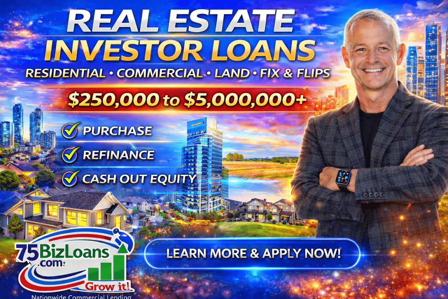 Real Estate Investor Loans for residential commercial land investments and fix and flip projects