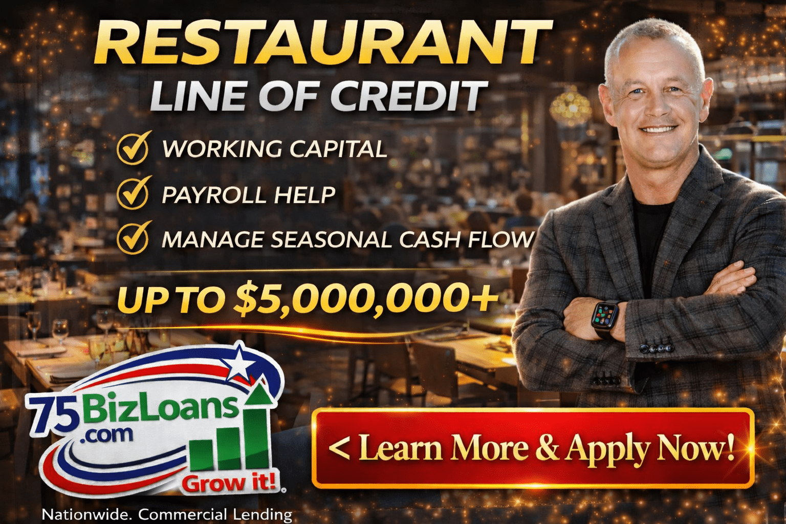 Restaurant Line of Credit financing for restaurants managing payroll inventory and working capital
