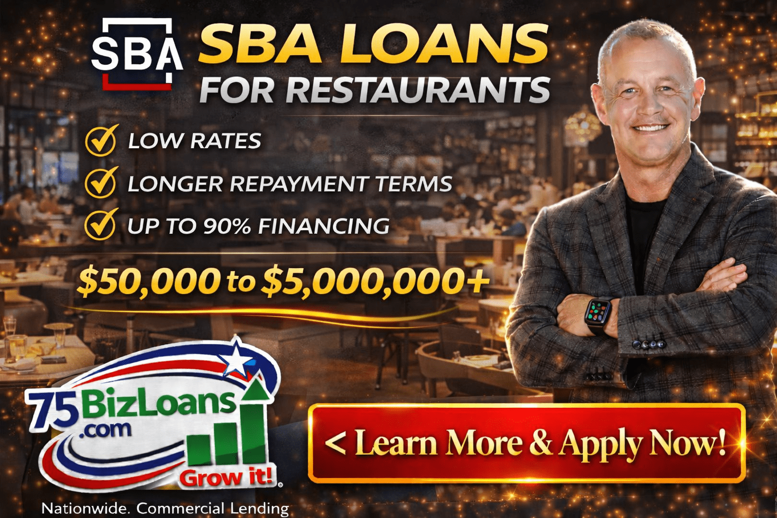 SBA Loans for Restaurants financing for restaurant expansion equipment and working capital
