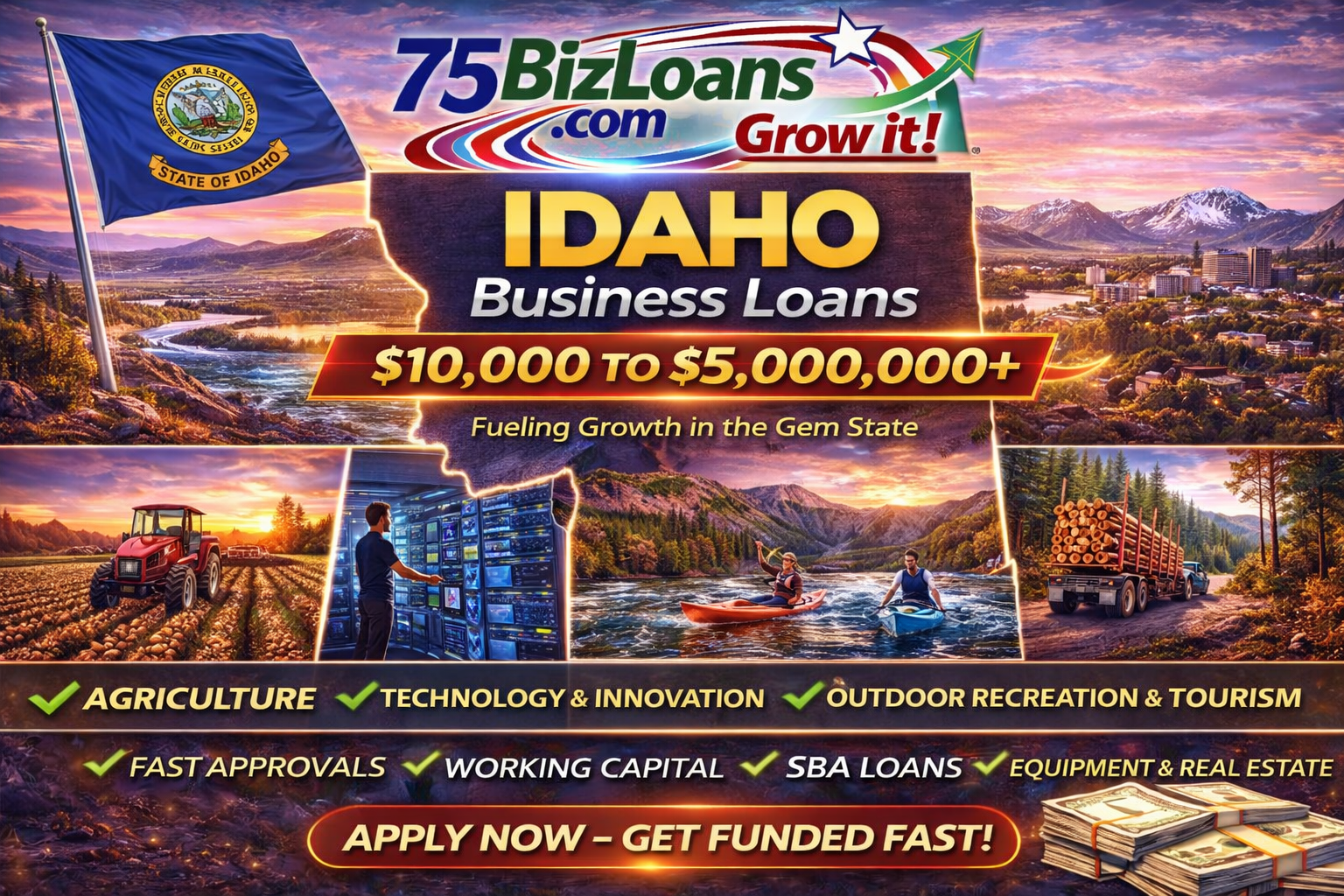 Idaho Business Loans commercial financing for growing Idaho businesses