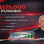 Auto repair equipment financing funded at $175,000 for an Arizona auto repair shop completed in 3 days for equipment upgrades