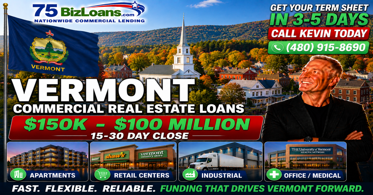 Vermont commercial real estate loans banner